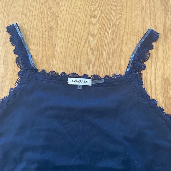 Paparazzi Velvet Cami (midnight blue) - Picture 6 of 11